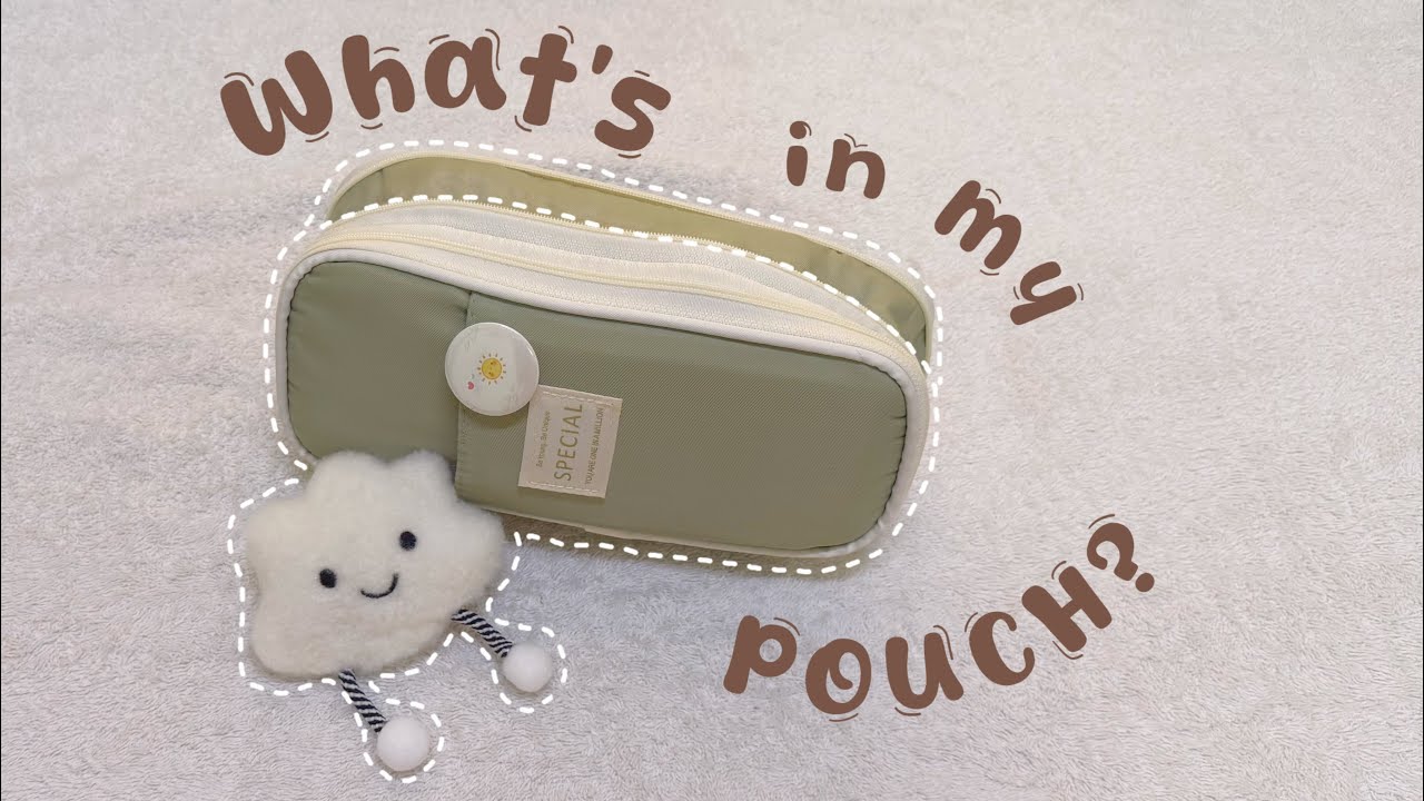 What’s in my pouch 2026 : ‧₊˚🖇️✩ ₊˚🎧⊹🗒️♡ stationary essentials 