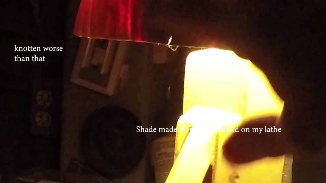 I build an excavator lamp for Andrew Camarata