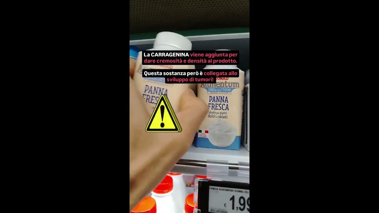 ACQUISTARE LA PANNA: evita i prodotti con la CARRAGENINA!