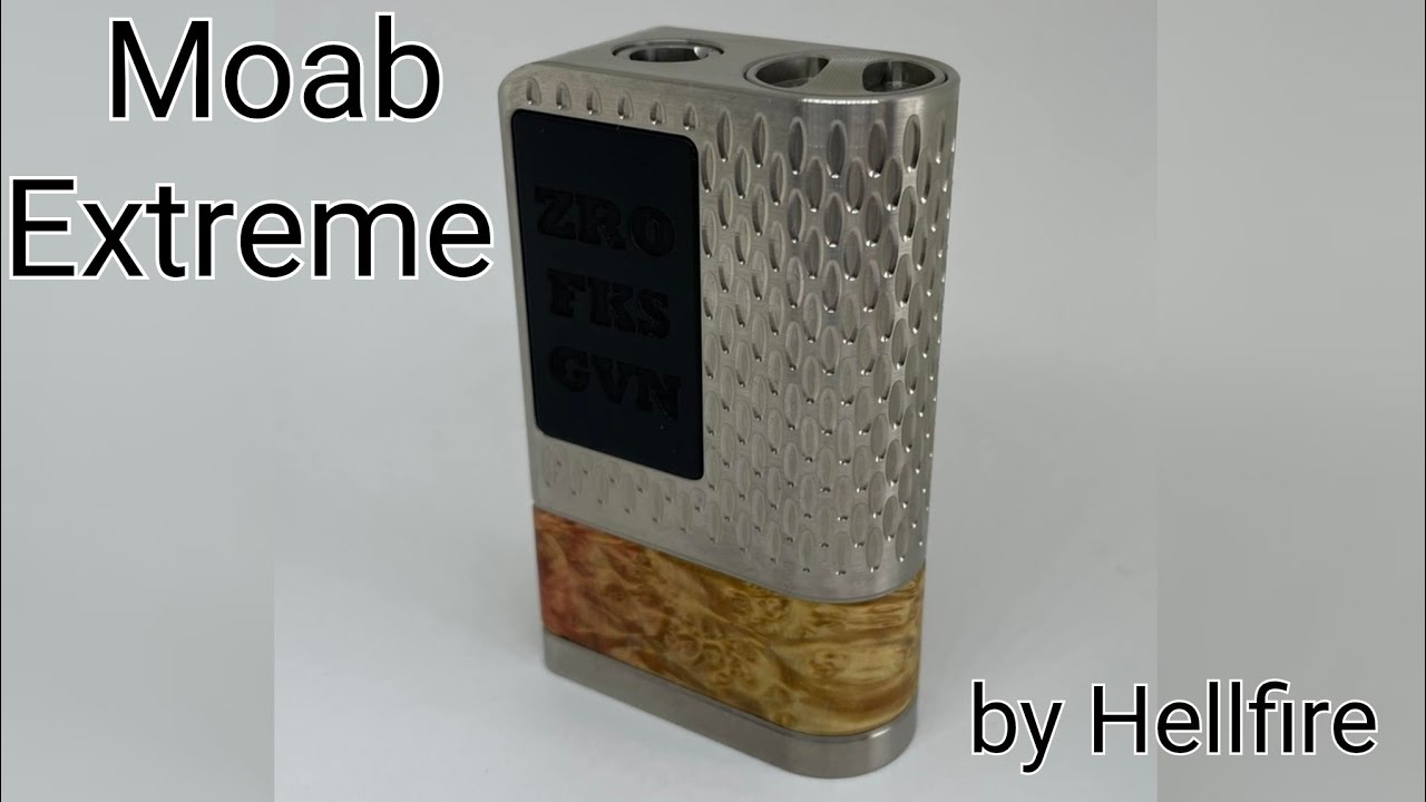 Moab Exteme by Hellfire: L'eccellenza dei sistemi boro, titanio dicodes e capienza record 9ml