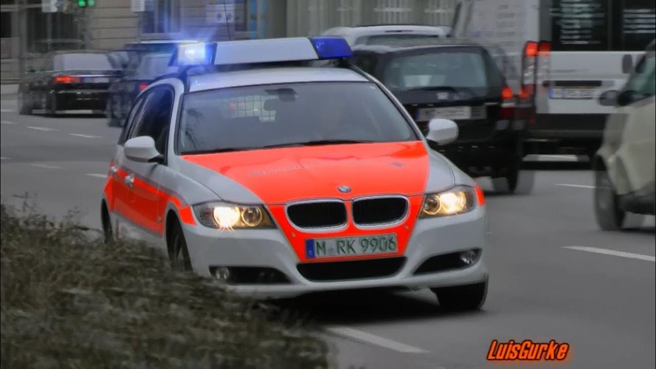 [Erstaufnahme] Hausnotruf BRK M&uuml;nchen (BMW mit RTK7 Drehspiegel)