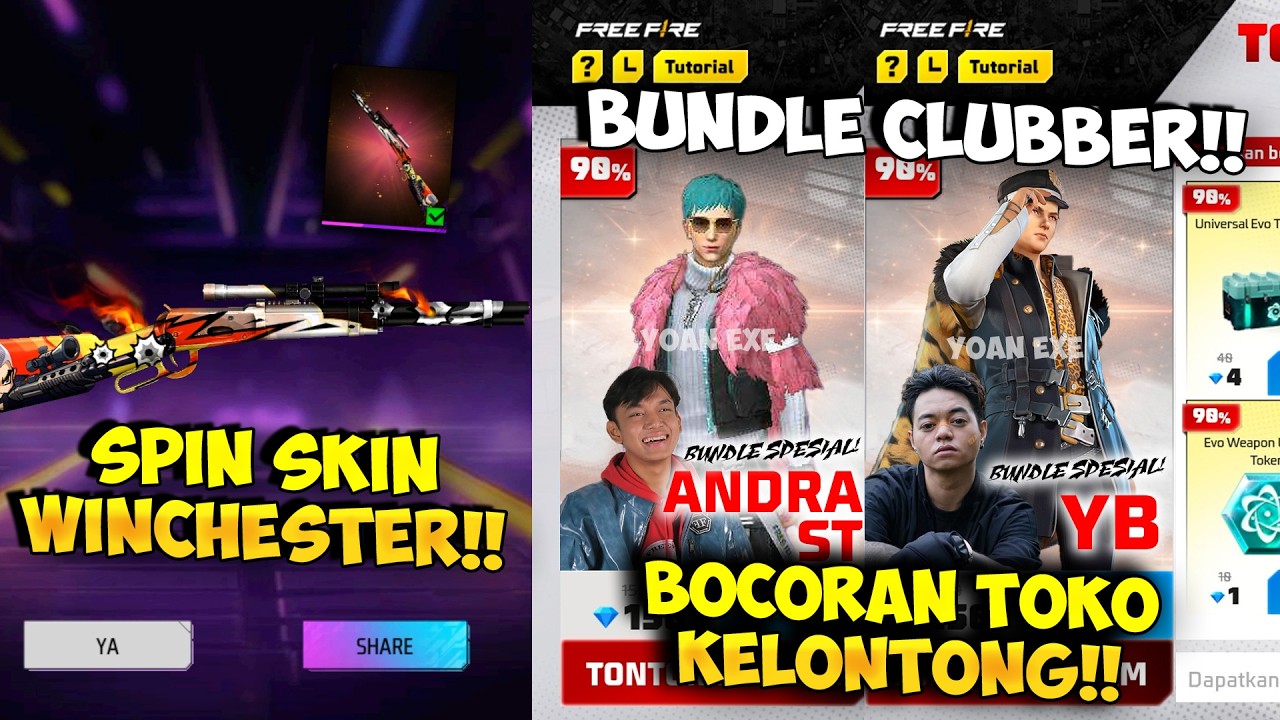 SPIN SKIN WINCHESTER PERTAMA !! Bocoran Hadiah Toko Kelontong Ramadhan Ada Bundle Clubber Sakura Coy