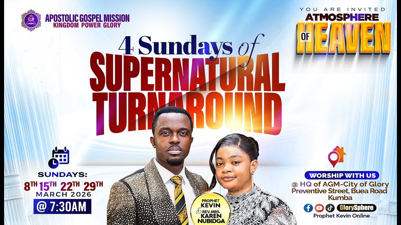 SUPERNATURAL TURNAROUND SERVICE  8th SHAMMAH ( MACH) 2026