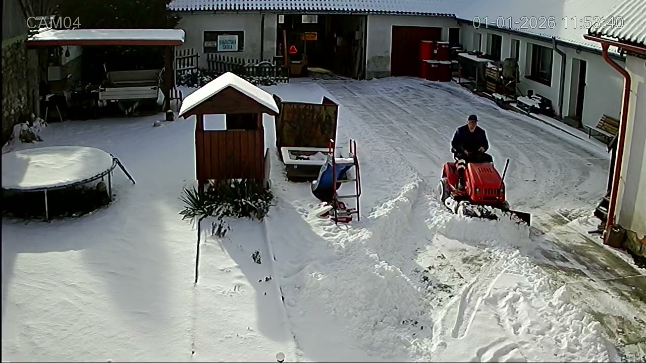 Odhrnování sněhu - 1.1.2026