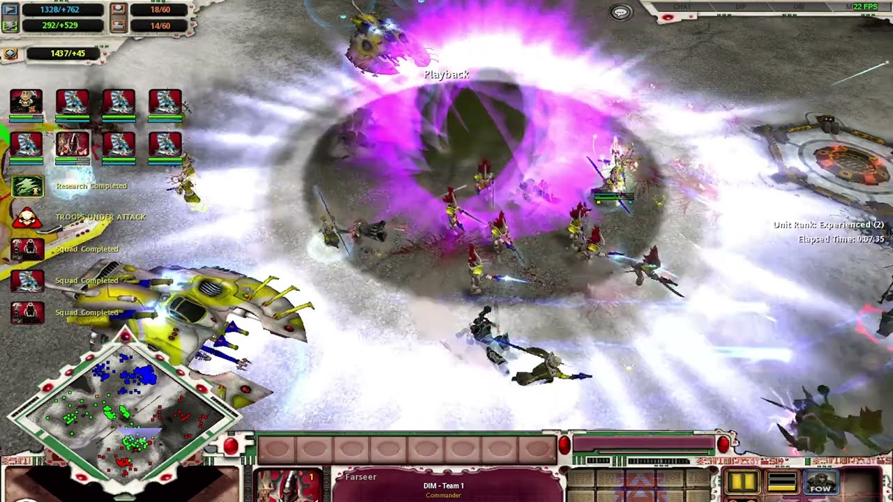 DOW SOULSTORM THE CRUCIBLE MOD! ELDAR +TAU VS CHAOS MARINES +NECRONS INSANE!THE RIGHT WAY (THE BAD)