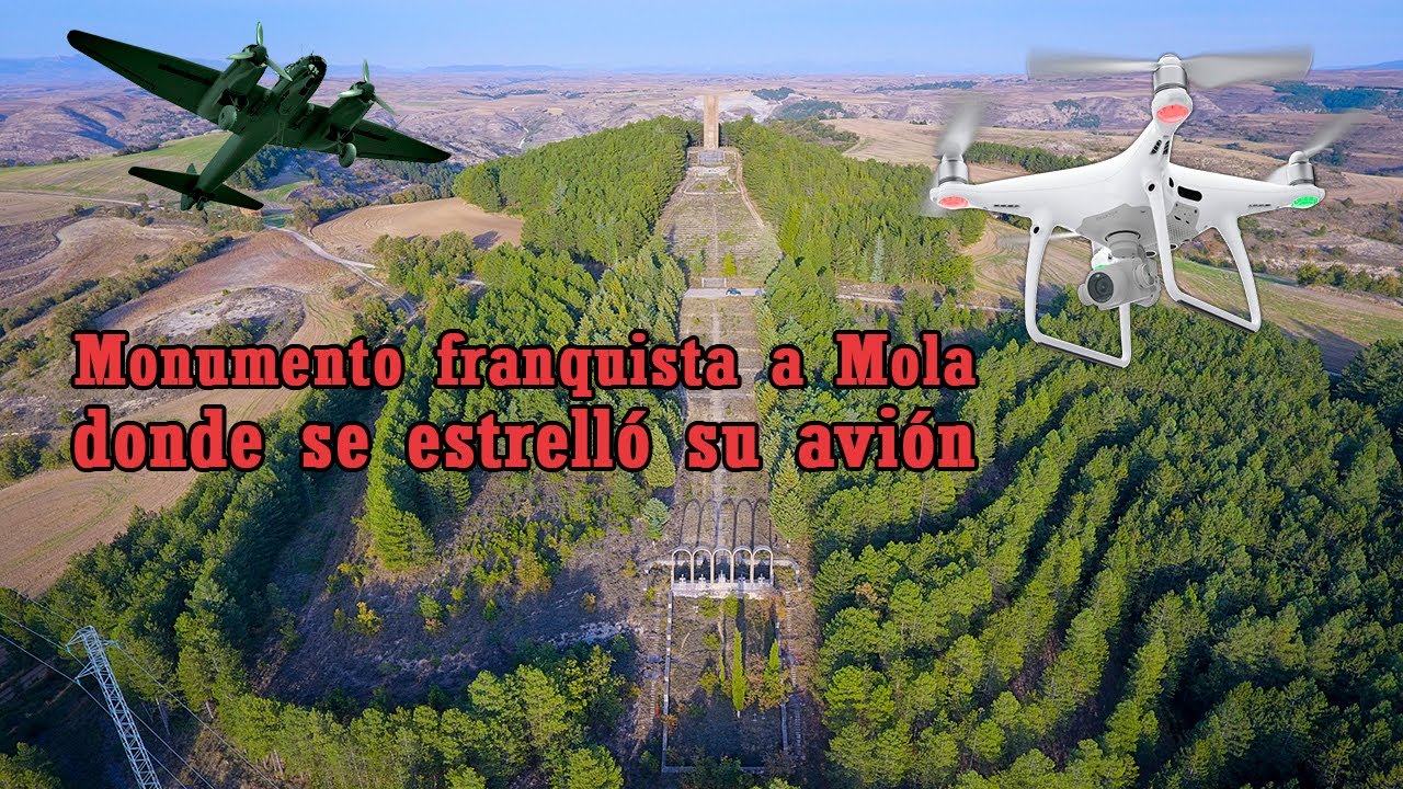 Drone | Monumento a Mola&nbsp;donde se estrell&oacute; su avi&oacute;n