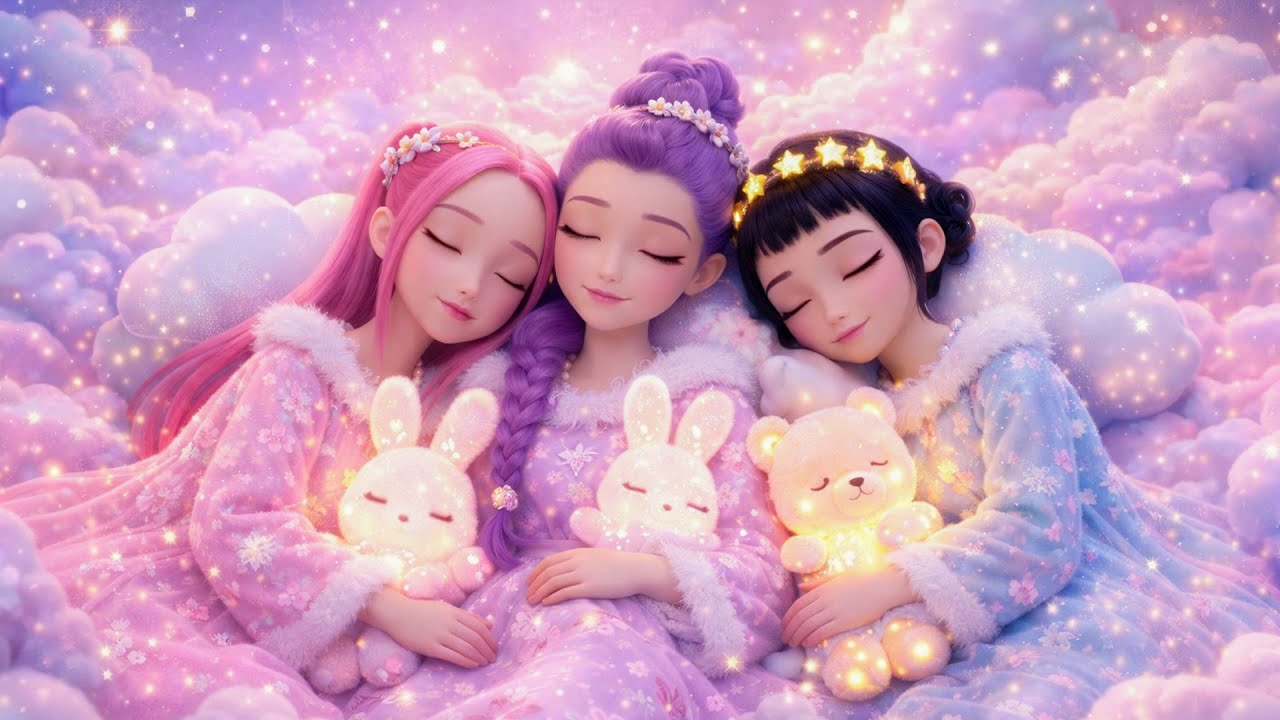 Huntrix Sweet Cloud Sleep ☁️✨Путешествие Руми, Миры и Зои в мир сновидений - Засыпайте за 3 минуты