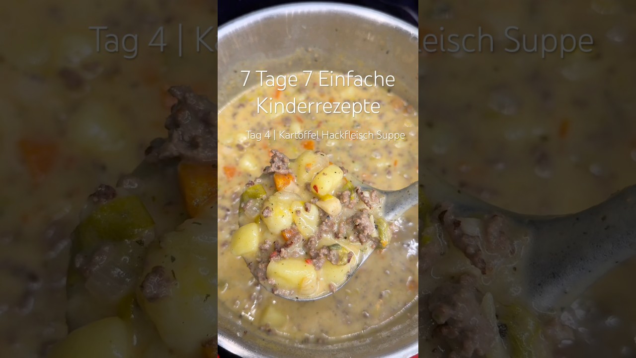 Kartoffel Hackfleisch Suppe🍲 #kartoffel #suppe #shorts #shortvideo #rezept #f&uuml;rdich #viral #gem&uuml;se