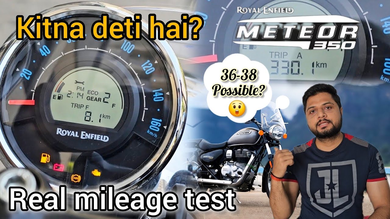 Royal Enfield Meteor 350 Mileage Test | Real Road Conditions + Honest Feedback!  #meteor350 #mileage