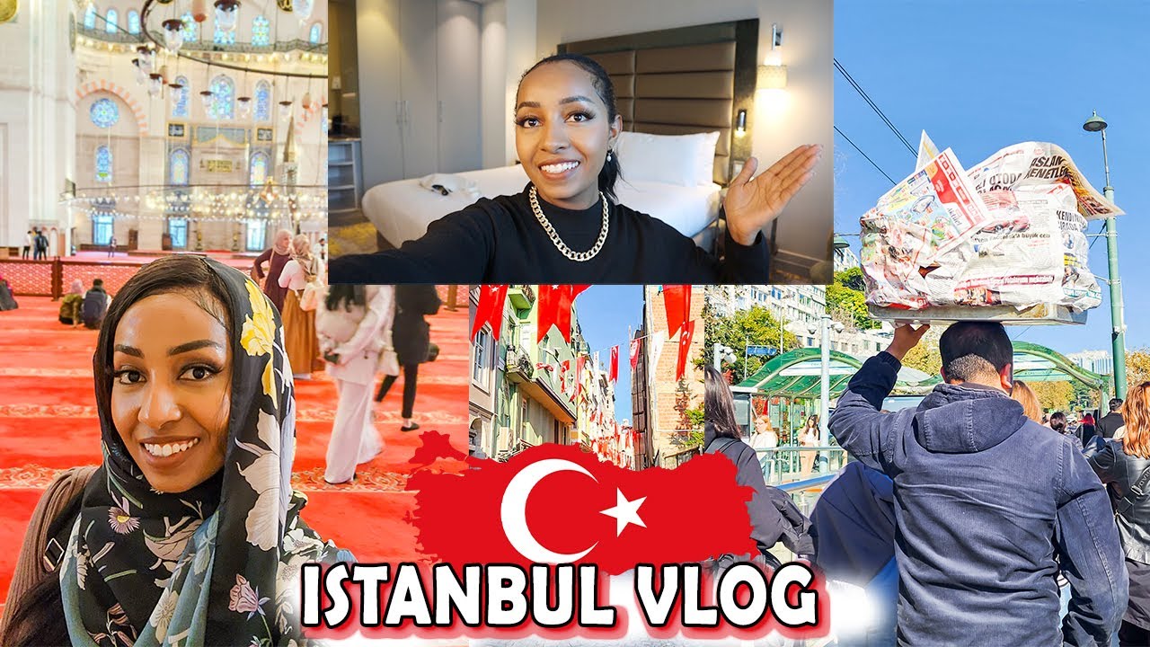 VLOG : ቱርክ አብረን እንጓዝ -  ውብ መስጊዶች!  Visiting The Blue Mosque, Hagia Sophia, Taksim Square & more