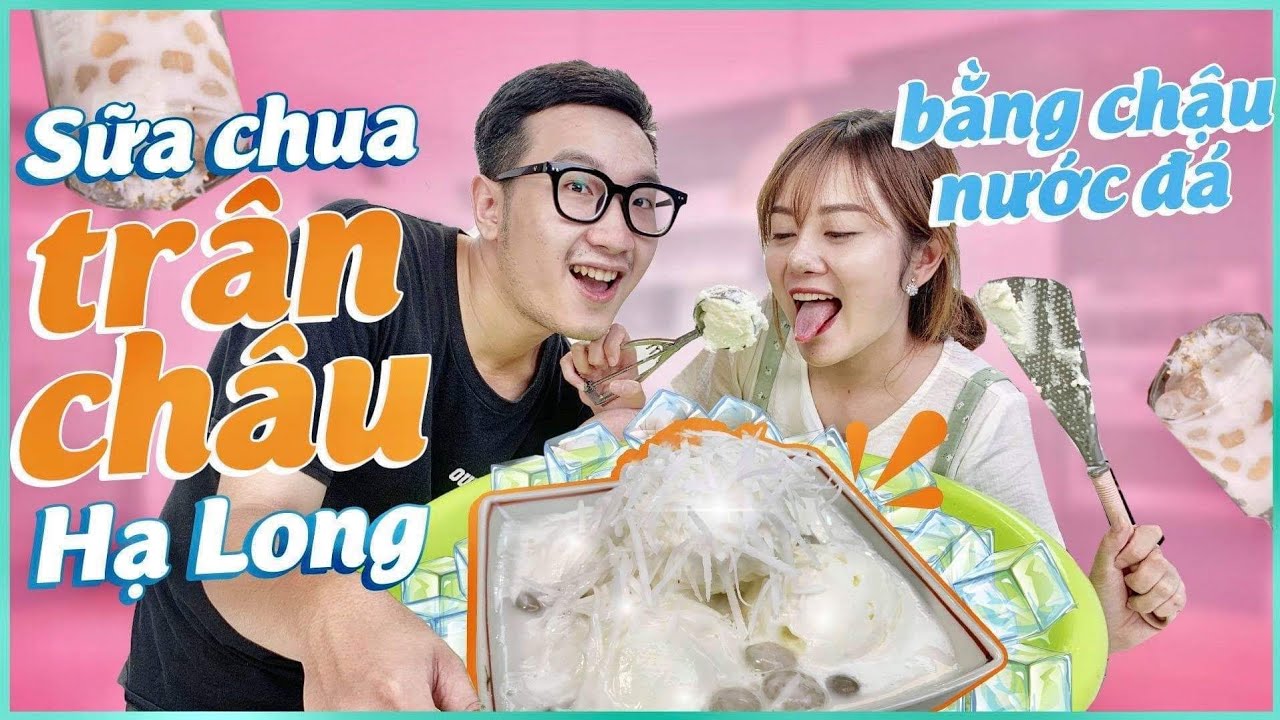 Vào Bếp Cùng Hải Yến: Sữa chua trân châu Hạ Long SIÊU TO KHỔNG LỒ bằng chậu nước đá