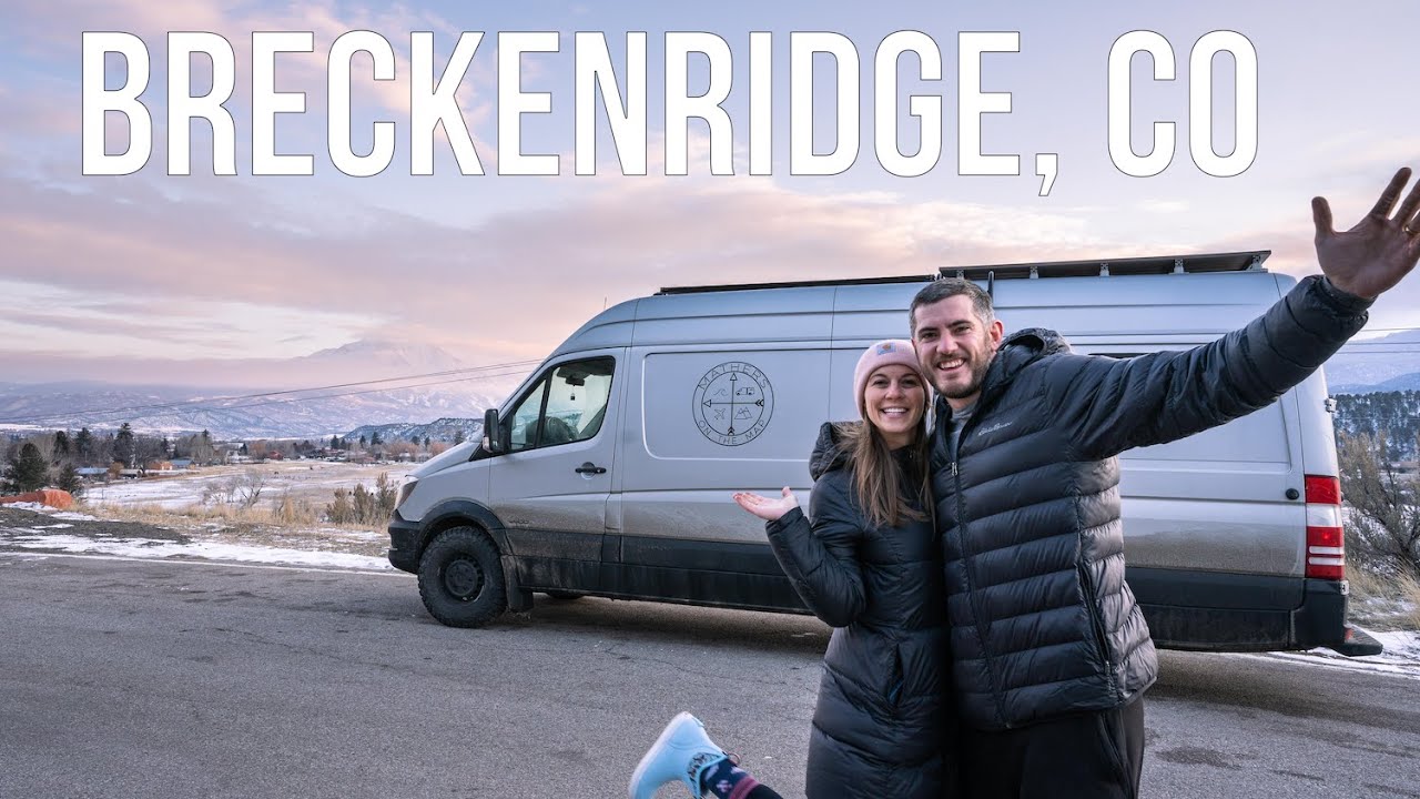 Exploring Breckenridge in the Winter and Snowboarding A-Basin - Colorado Winter Vanlife - Ep 28