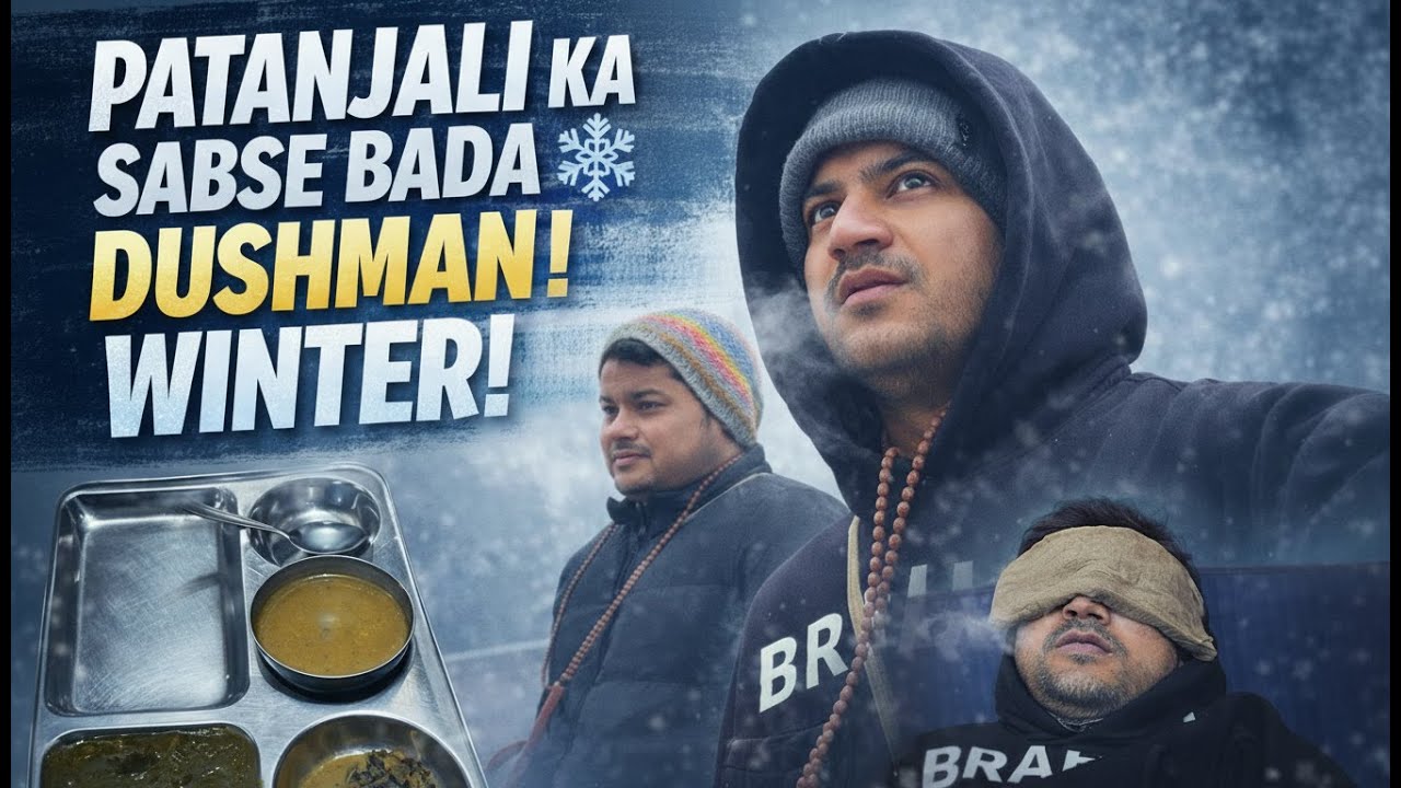PEHLE DIN HI THAND SE HALAT KHARAB HO GAYI 🥶 | PATANJALI YOG GRAM | Akshanshu Aswal 2.0
