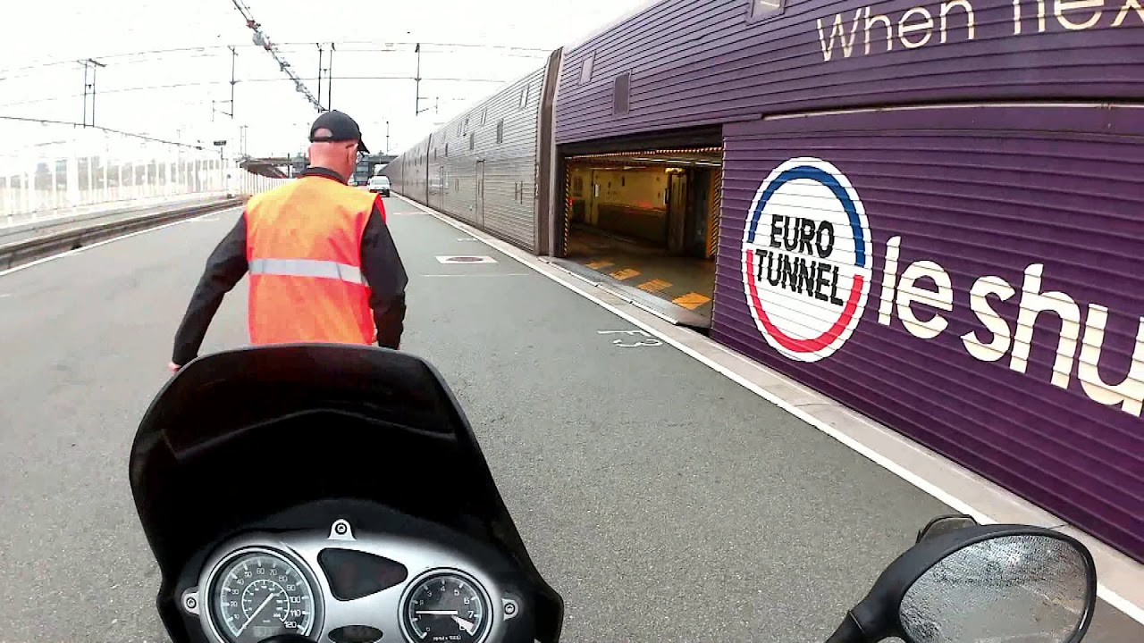 English  Channel Tunnel by Motorcycle experience