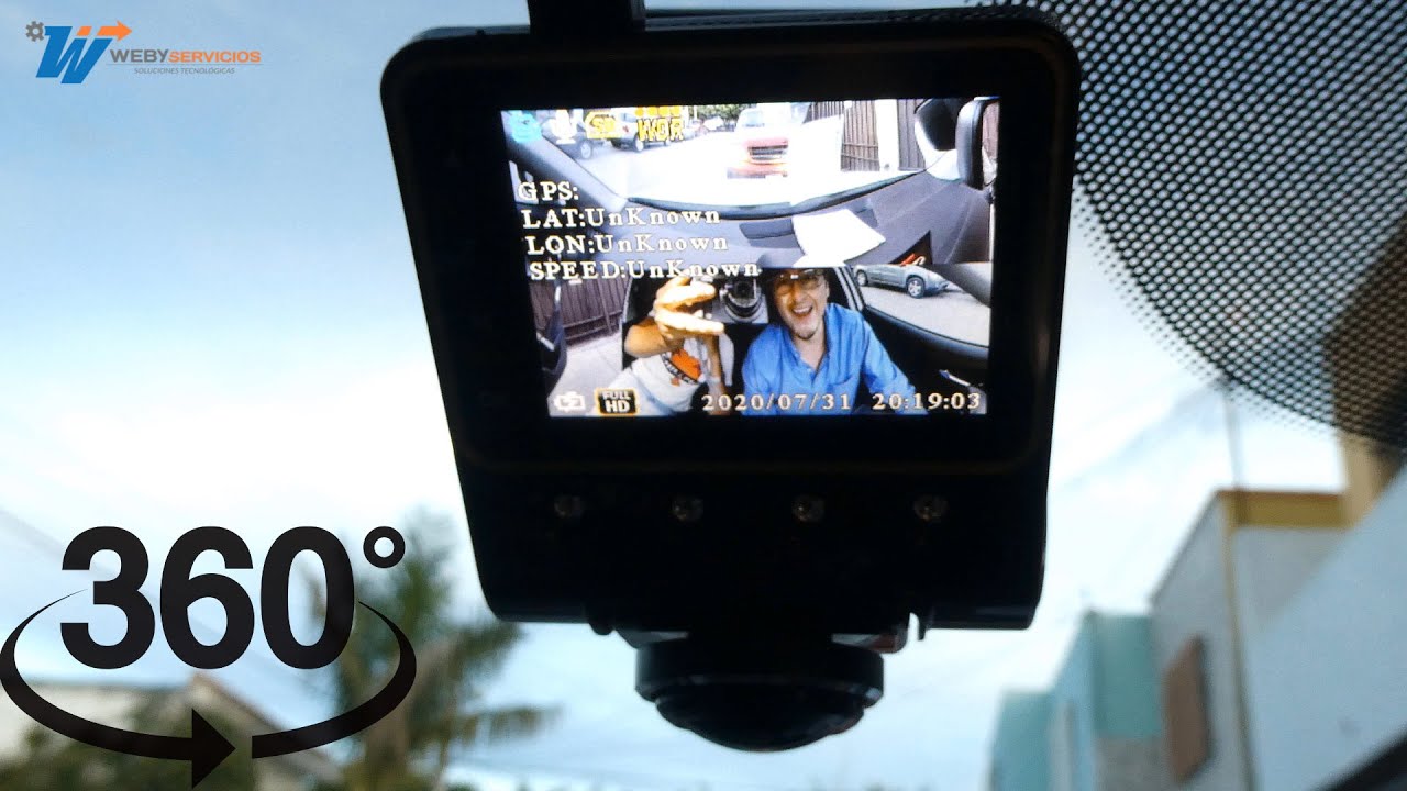 Dashcam 360° panorámica Saxxon D520 Cámara Vehicular