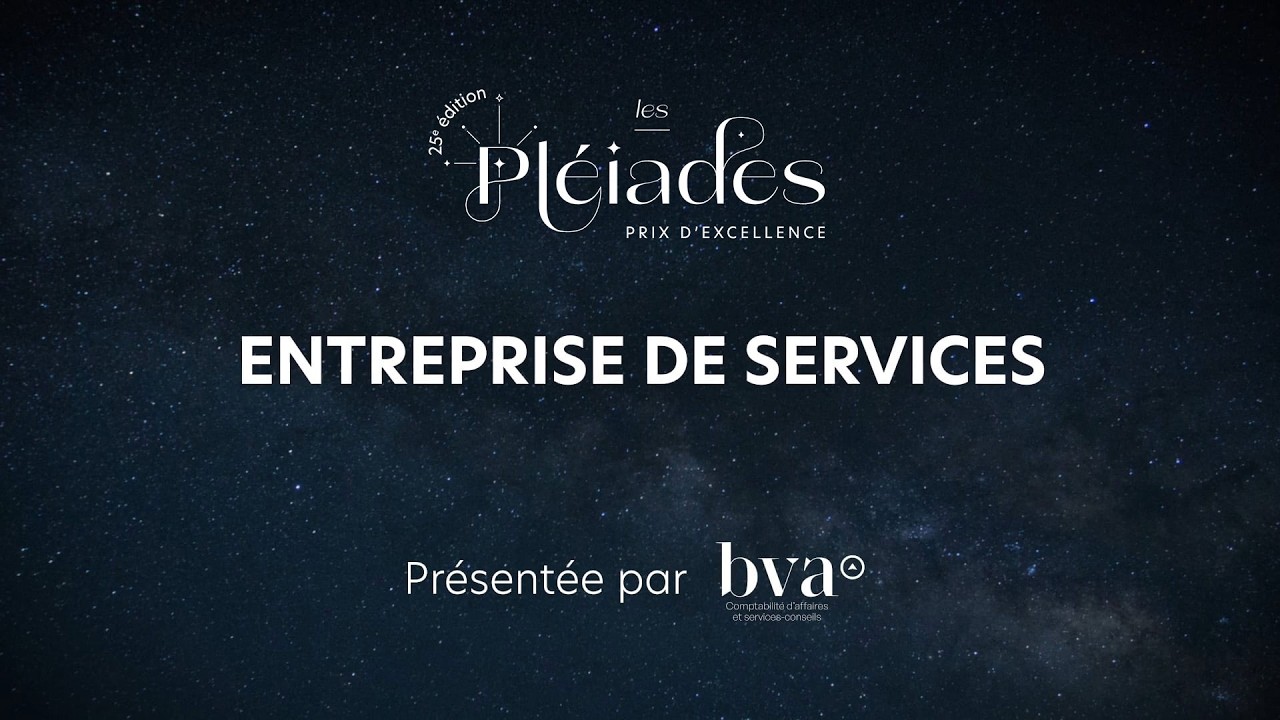 Finalistes de la catégorie Entreprise de services - Pléiades 2026