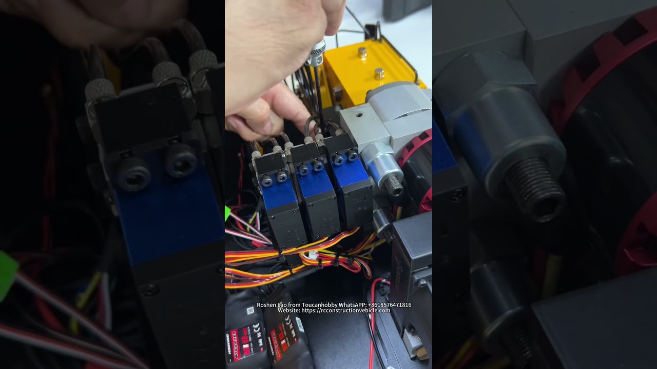 TOUCANHOBBY WIRING SITE: TENDING EVERY WIRE, SKILL + PATIENCE. #rc #rcmodel #excavator #model