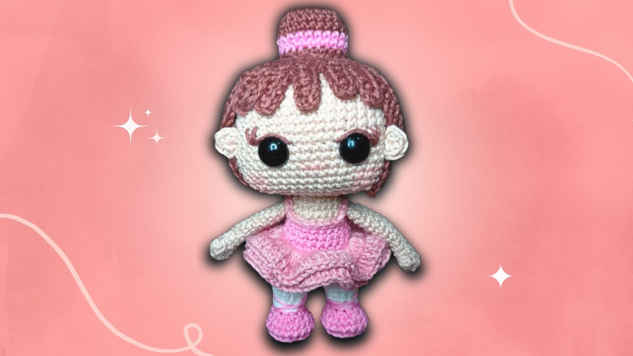 BAILARINA Amigurumi SEM COSTURA | Amigurumi que Fica em Pé !