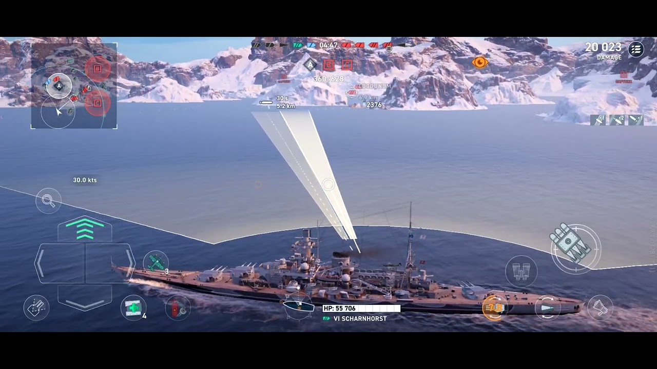 World of Warships Legends: Scharnhorst doing Scharnhorst things....