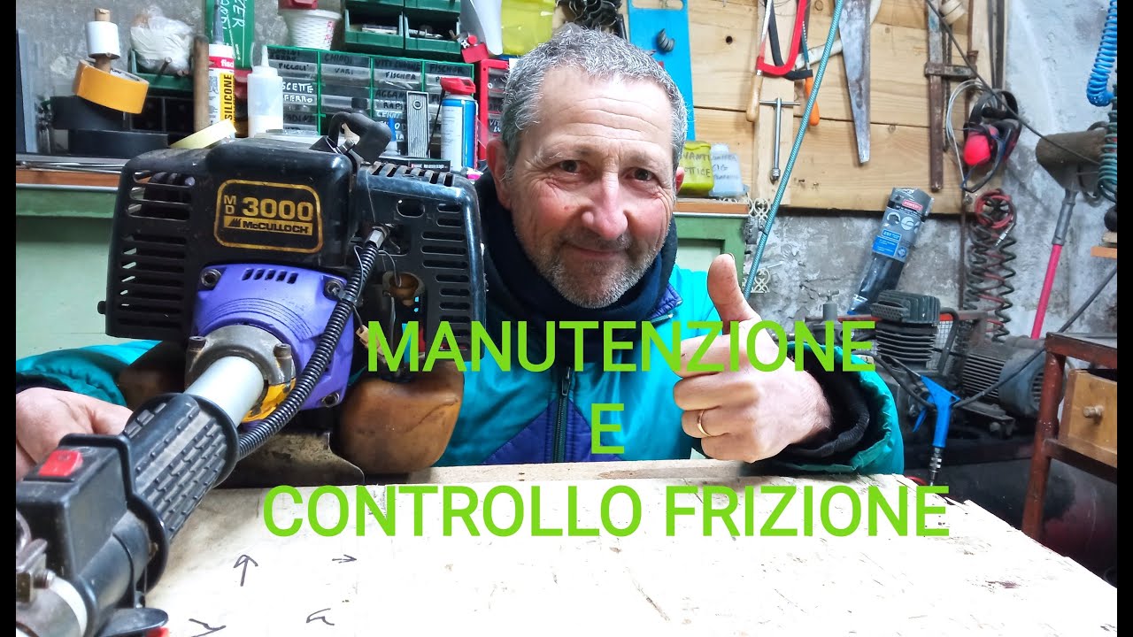 decespugliatore manutenzione e controllo frizione