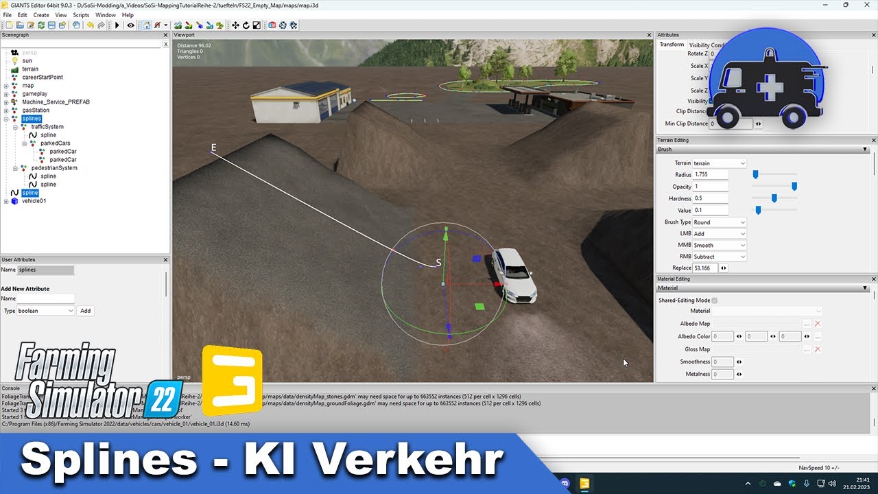 Alles rund um Splines - KI Verkehr | Mapping Tutorial #03 | LS22 | German