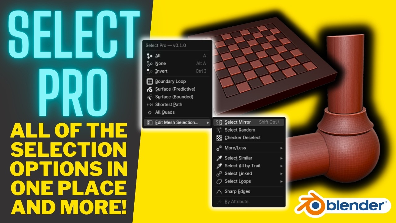 Успейте приобрести, пока действует скидка! — Дополнение Select Pro для Blender