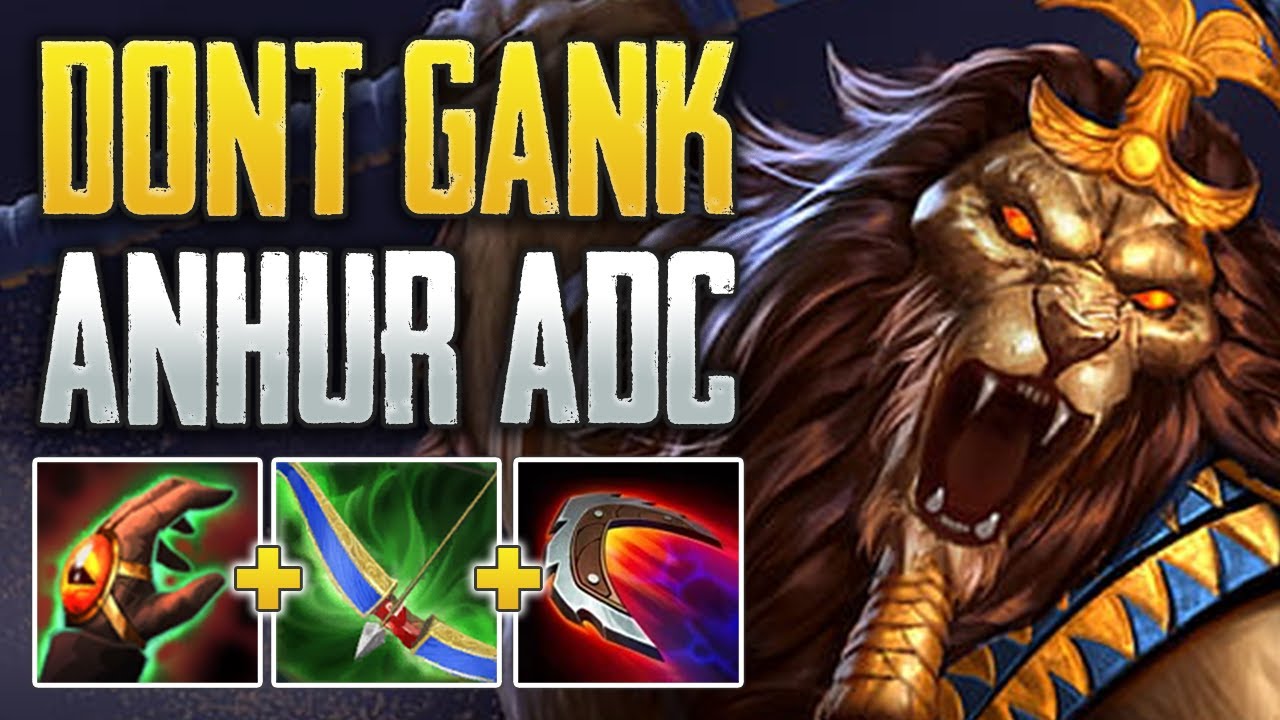 DON'T GANK THE ANHUR! Anhur ADC Gameplay (SMITE Ranked Conquest)