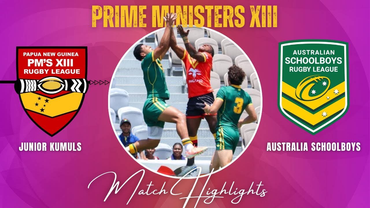 Юниоры Кумулс из Папуа — Новая Гвинея против Австралийских школьников | Премьер-министры XIII | Л...