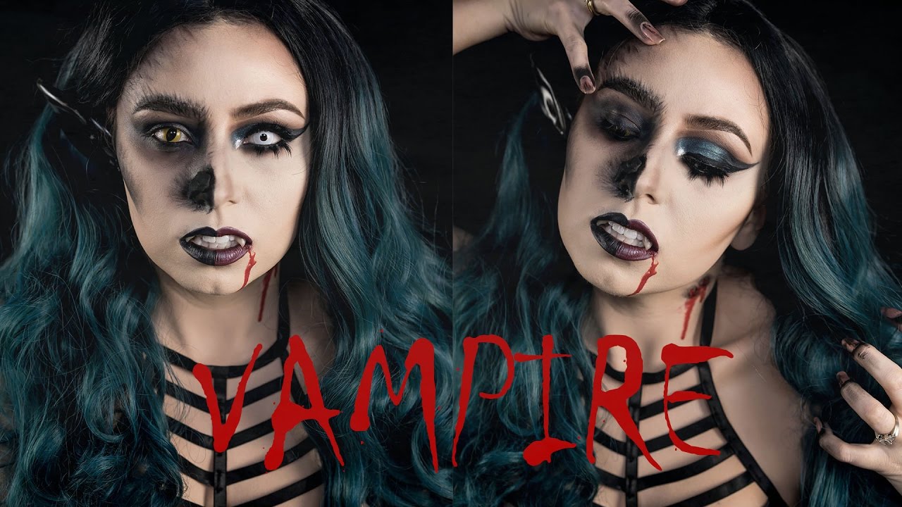 Vampire Bat Halloween Makeup!