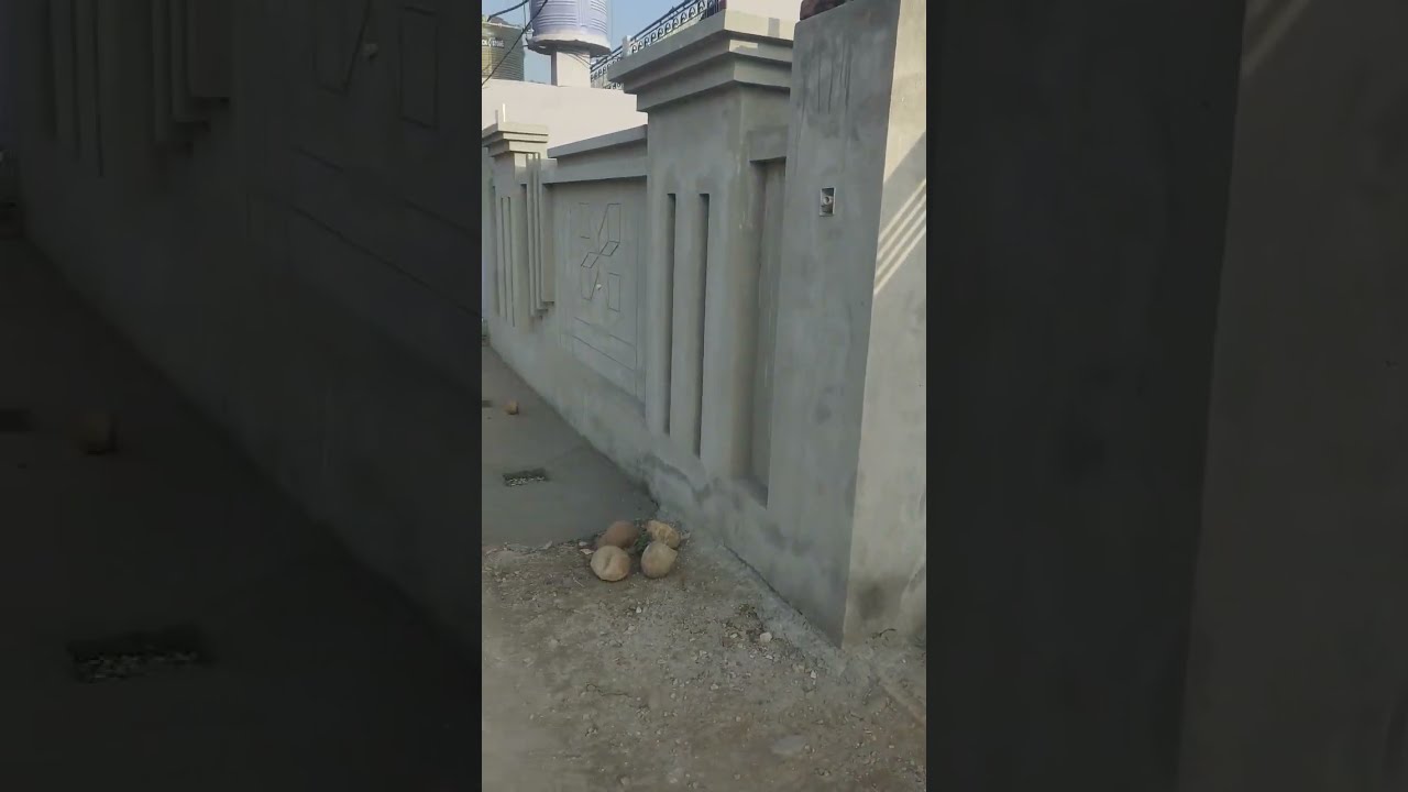 Boundary wall design #shorts #youtubeshorts #boundarywall #ideas #beautifuldesign #boundary #3d