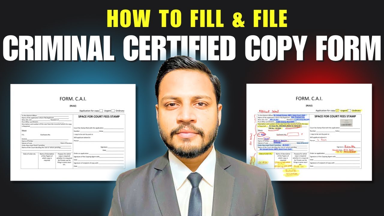 How to Fill and File a Criminal Certified Copy Form | Step-by-Step Guide