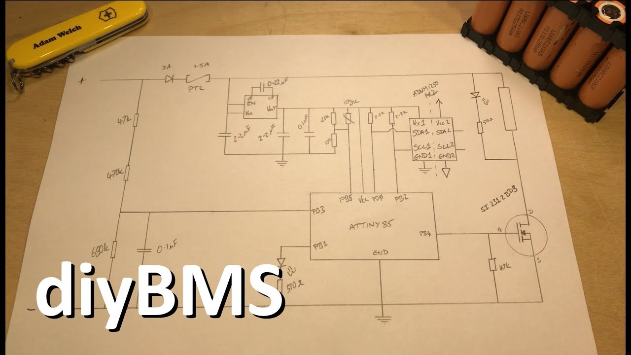 Lithium Ion Battery Management - diyBMS - 12v Solar Shed