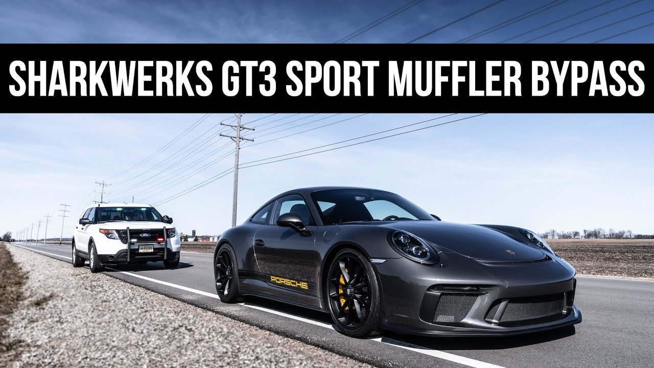Sharkwerks Porsche 911 GT3 Touring Center Muffler Bypass | PURE Exhaust Sound! (Insane Flybys)