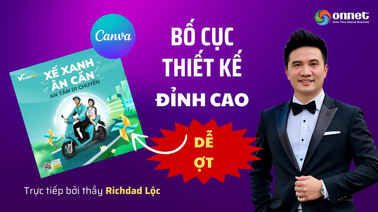 Hướng Dẫn Bố Cục Thiết Kế Canva Chuyên Nghiệp |  Thầy Richdad Lộc
