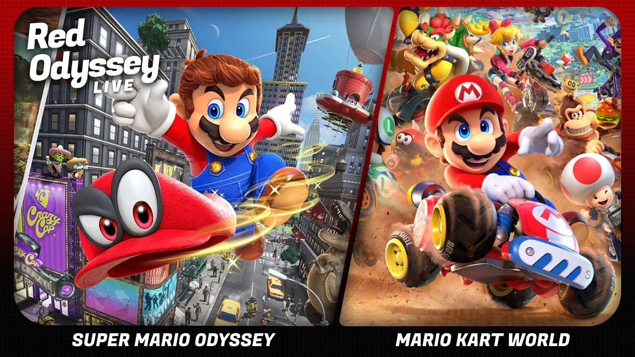 Super Mario Odyssey | Mario Kart World | Red Odyssey Live