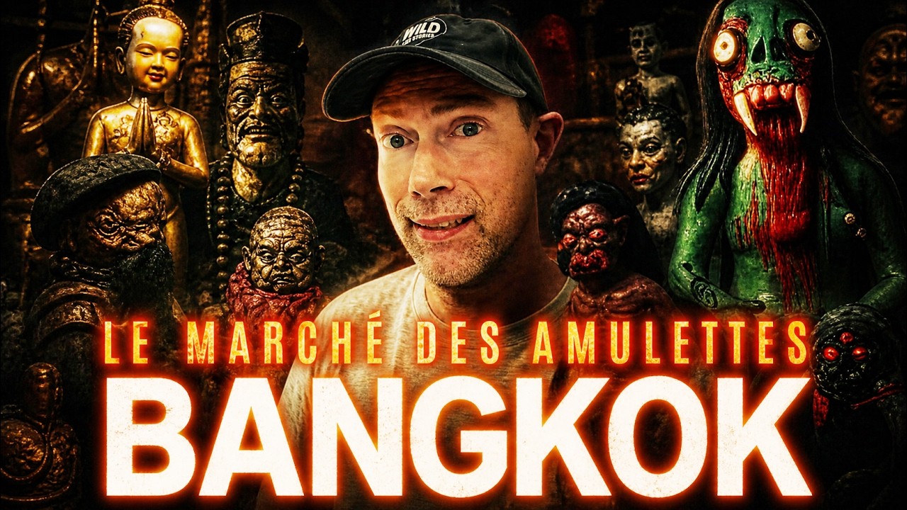 AMULETTES MAGIQUES 🪬Immersion dans le marché LE PLUS ÉTRANGE de Bangkok! 👁️