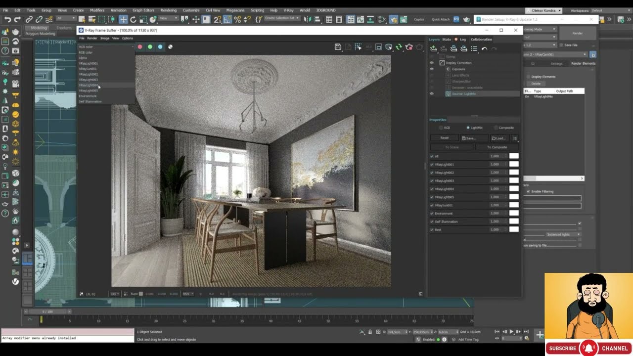 Corona and Vray Fast lighting using lightmix in Vray