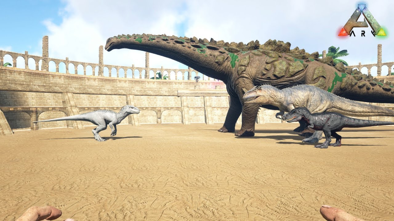 Indominus Rex VS ARK Dinosaurs | #arksurvivalevolved
