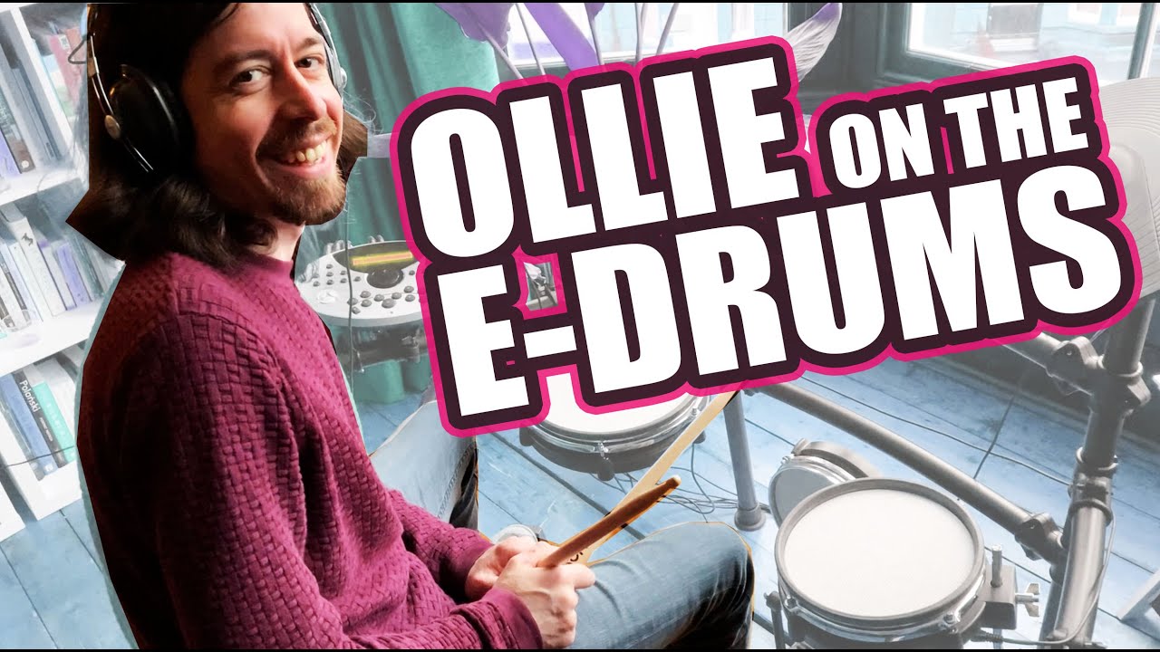 Ollie on the E-Drums