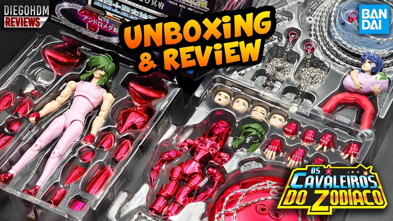 SHUN V3 Cloth Myth EX Andromeda BANDAI Unboxing e Review BR / DiegoHDM