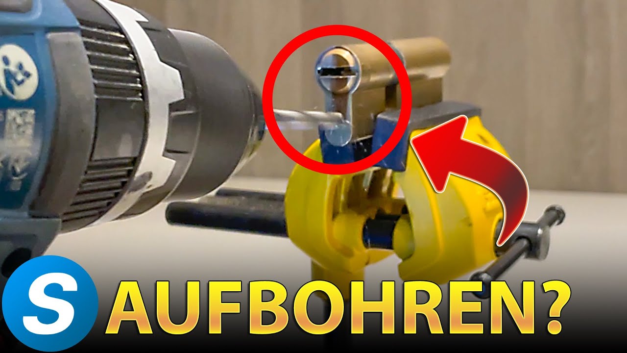 Schließzylinder Aufbohren mit Standard Bohrer?