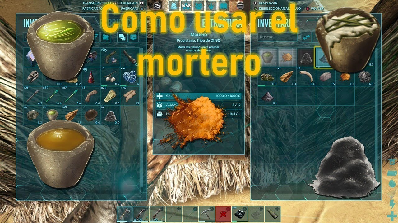 como se usa el mortero?? ark / el vaga