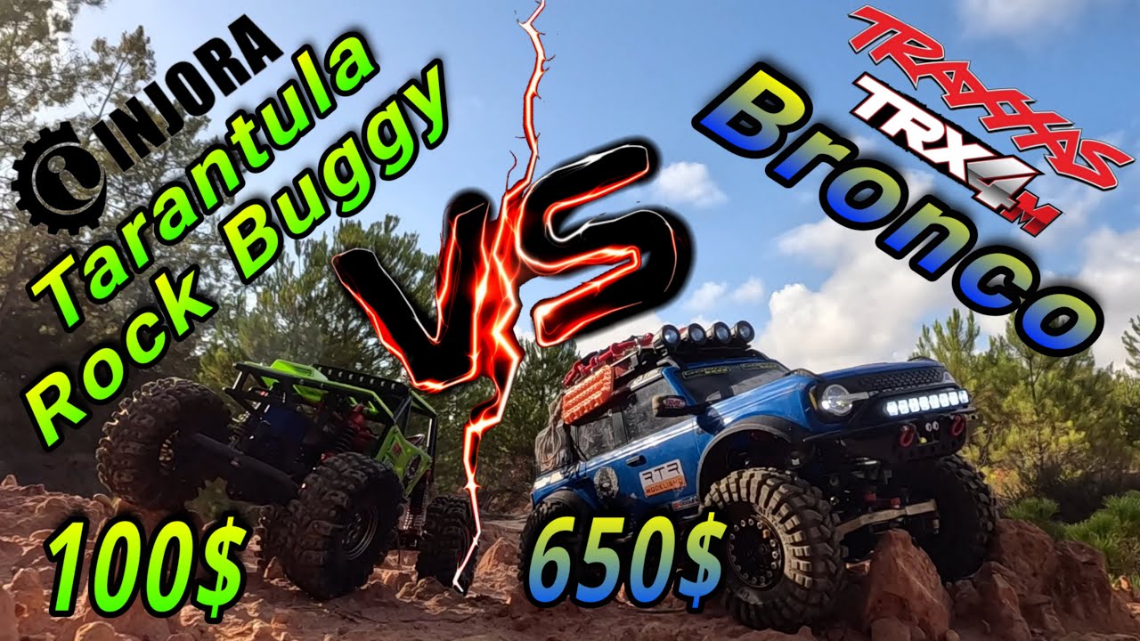 Traxxas Trx4M Bronco Vs Injora Trx4M Tarantula Rock Buggy - Trail Testing #1