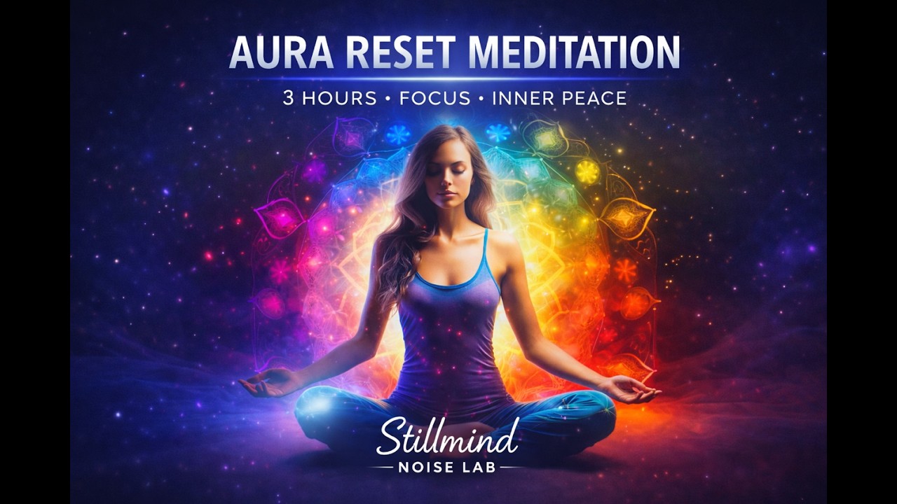 Aura Reset Meditation – 3 Hours Chakra Alignment Music for Focus & Inner Peace