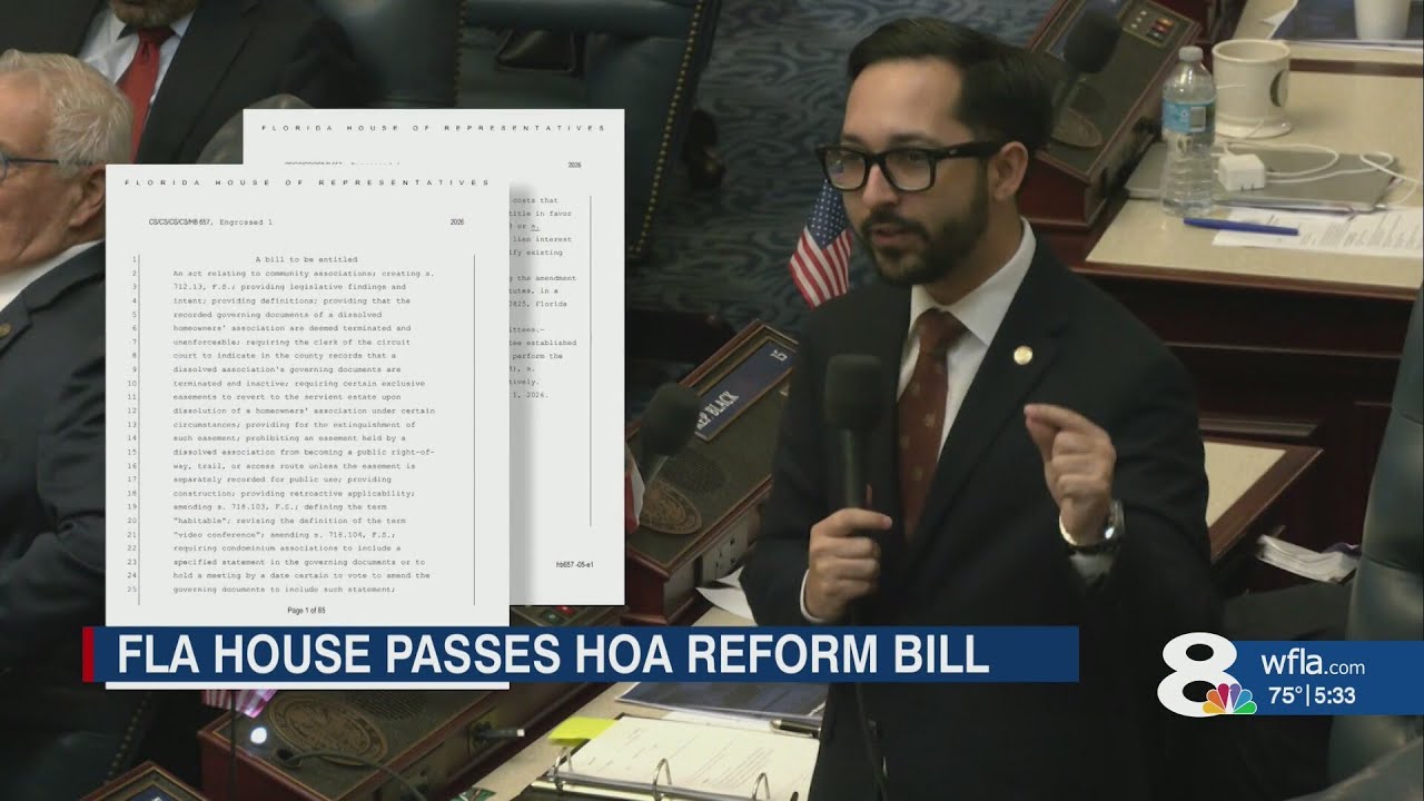 Florida House Bill brings big changes to homeowner associations