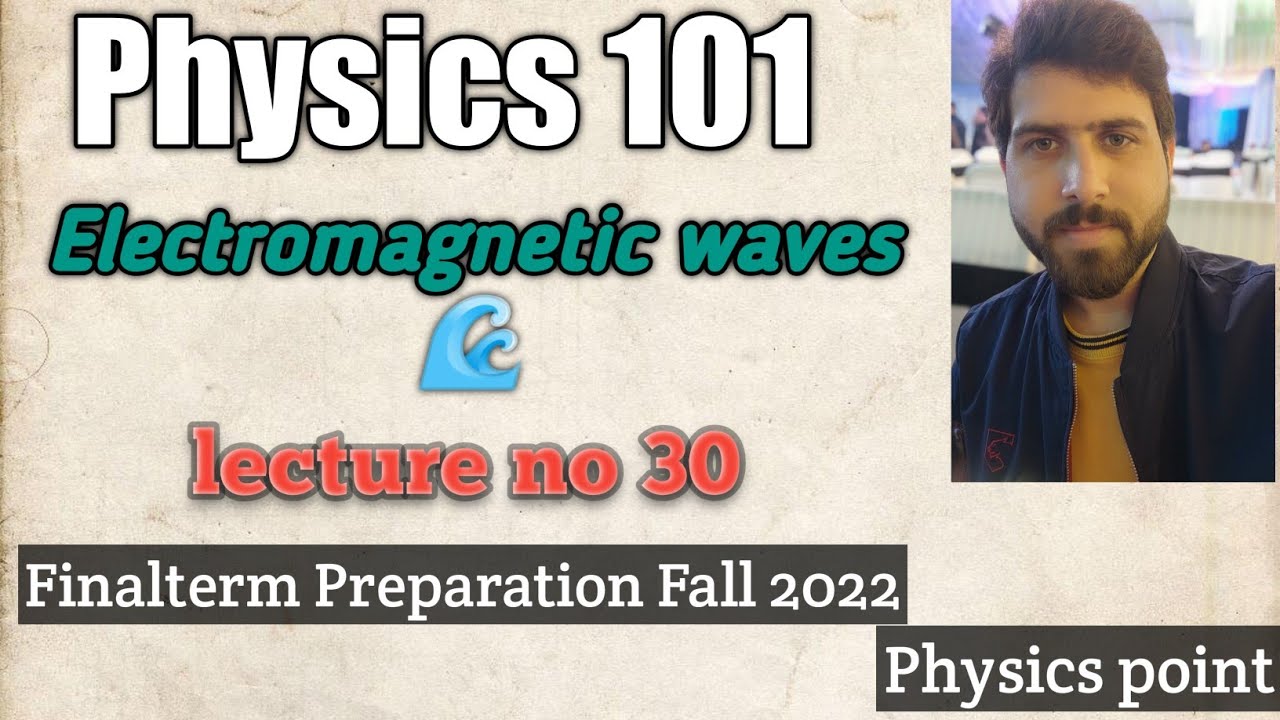 Phy101 lec 30|Electromagnetic waves|Physics 101 lecture 30|Physics point