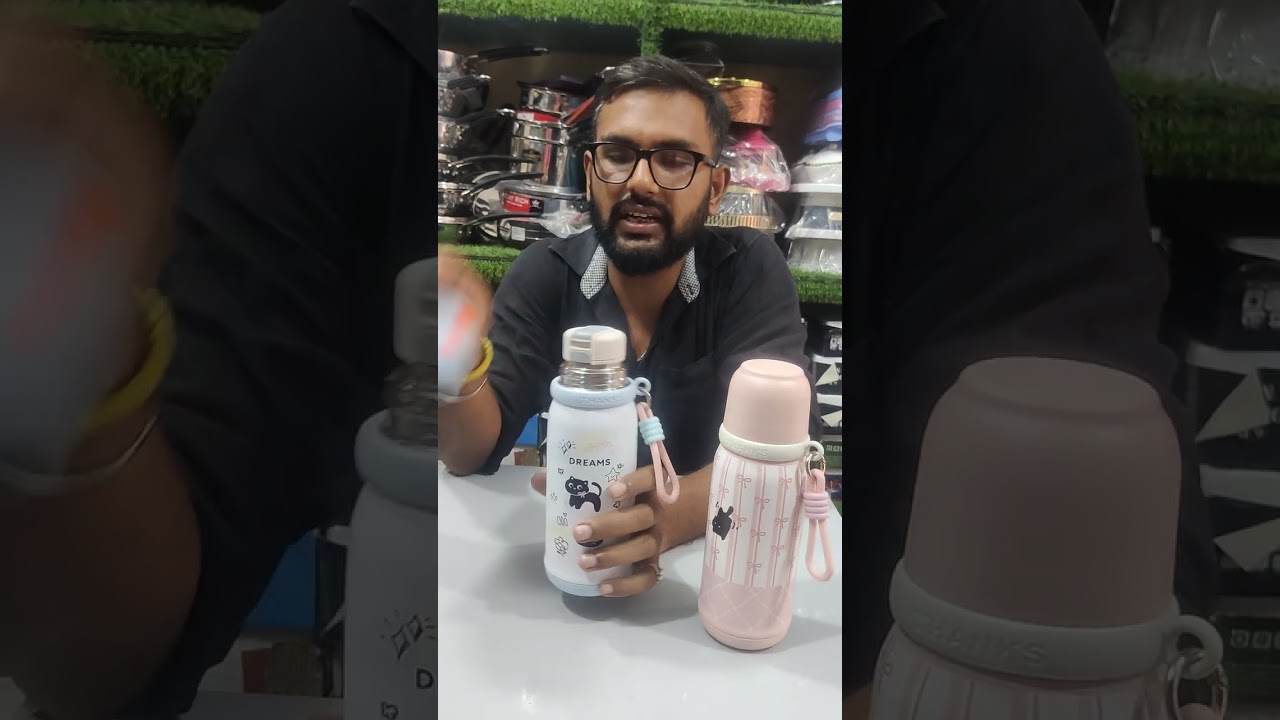 School की बोतल से हो गई हो परेशान?बार बार टूट जाता है कैप? आ गया solution. Bottle with double lid