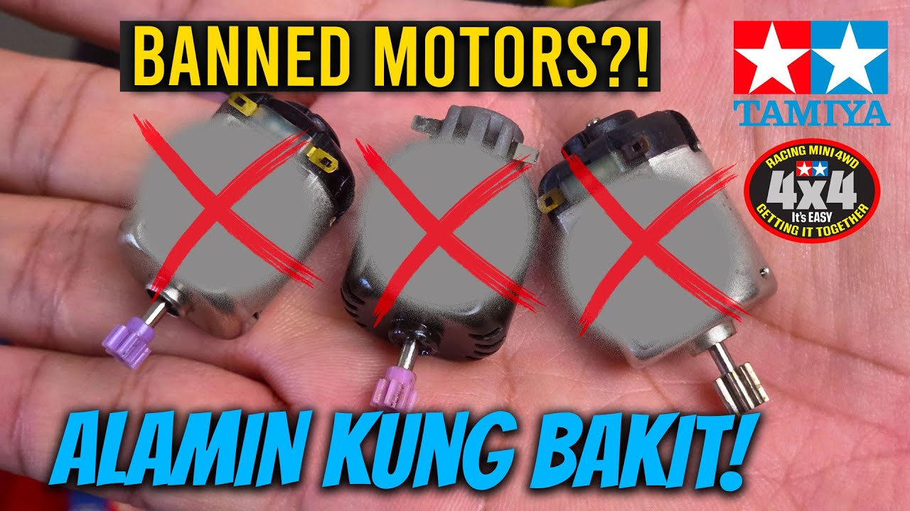 Tamiya Mini4WD - These motors were DROPPED from official competitions!