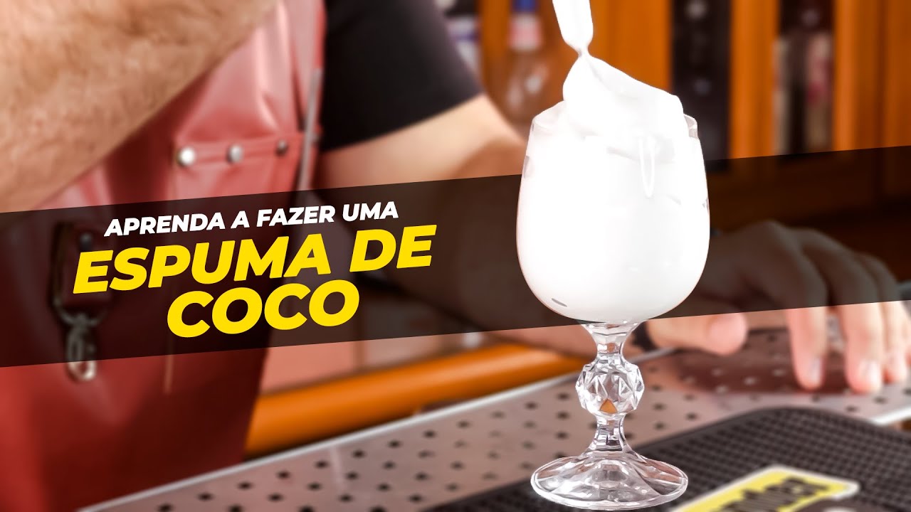 Aprenda a fazer uma ESPUMA DE COCO CREMOSA E CONSISTENTE | Bartender Store