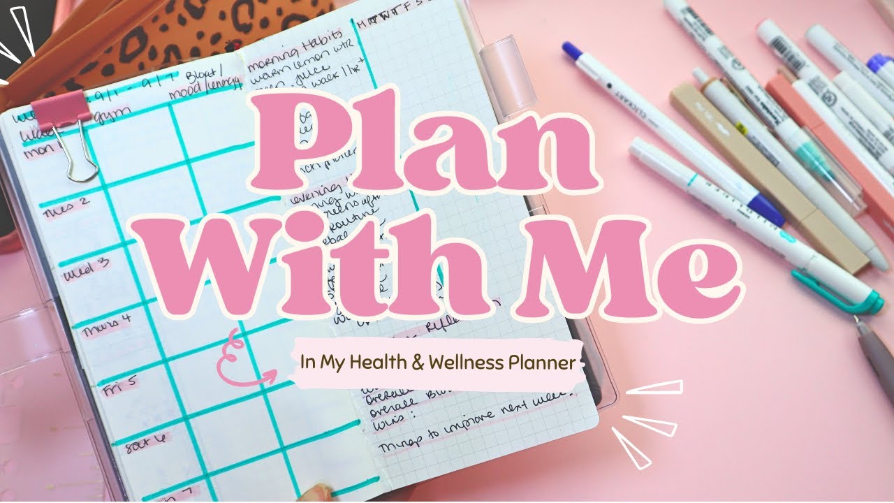 Plan With Me In My Health & Wellness Planner | Hobonichi Dupe |